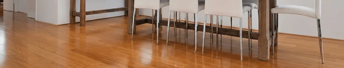 Professionally installed and refinished bamboo flooring in a residential home, showcasing smooth finish and natural wood tones in San Jose, CA