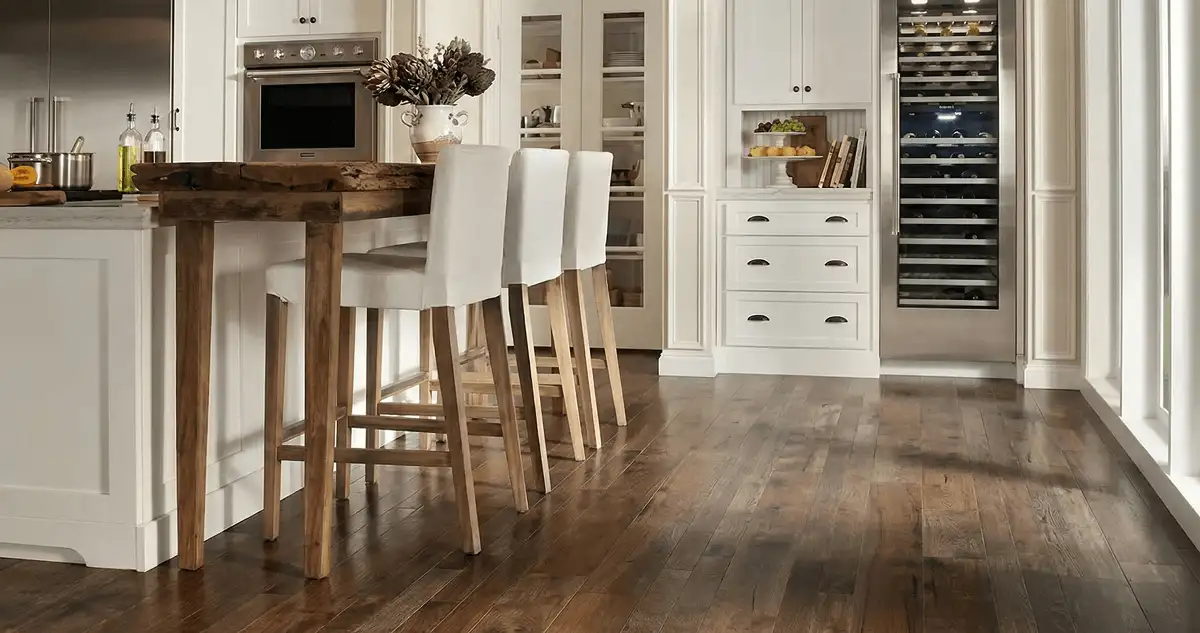Professionally installed and refinished hardwood flooring in a residential home, showcasing smooth finish and natural wood tones in San Jose, CA