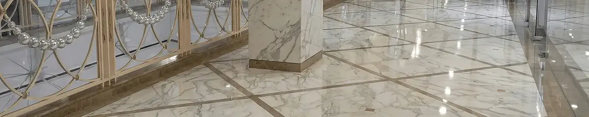 Beautiful marble floor professionally installed in San Jose, CA